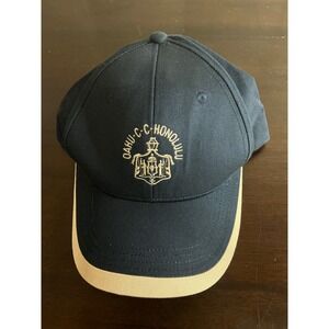 Oahu CC Honolulu Hat Men's One‎ Size Navy Blue & Beige Golf Country Club